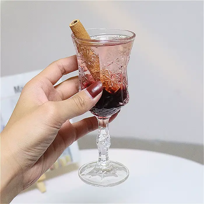 Verre à Champagne sculpté exquis 50ml/100ml