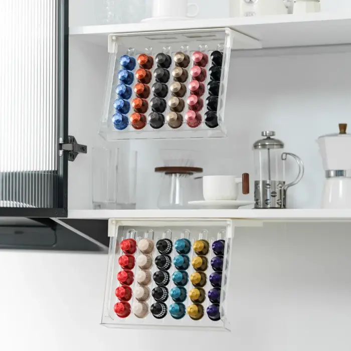 Boîte de rangement de capsules de café à usage domestique