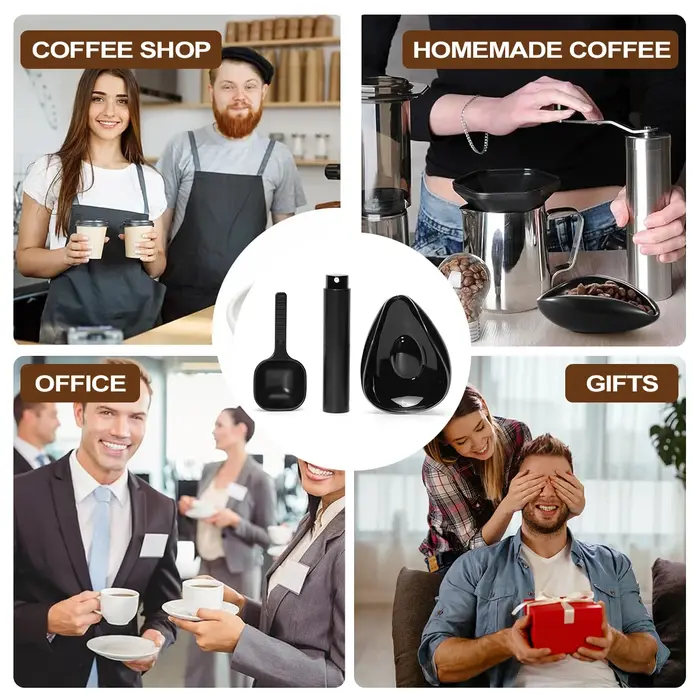Leeseph – ensemble de tasses et cuillères doseuses pour grains de café