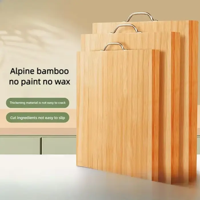 Grande planche à découper rectangulaire en bambou