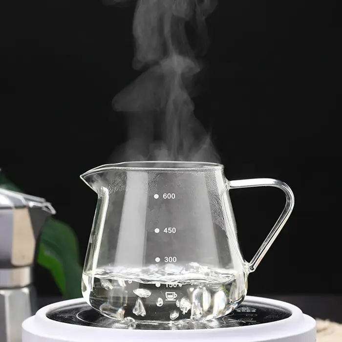 Cafetière en verre réutilisable