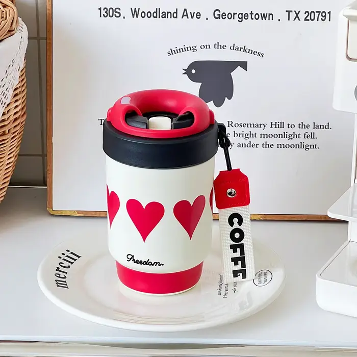 Tasse à café créative à Double boisson