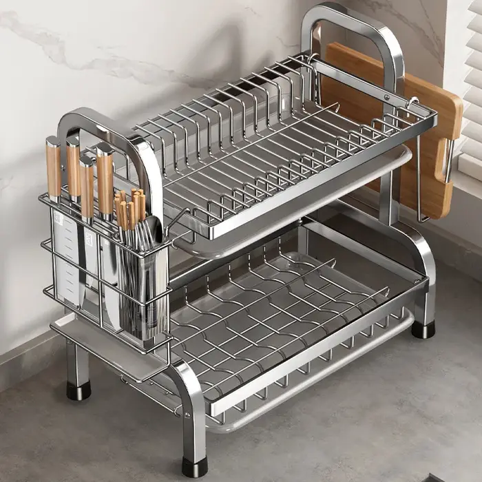 Égouttoir à vaisselle compact pour cuisine