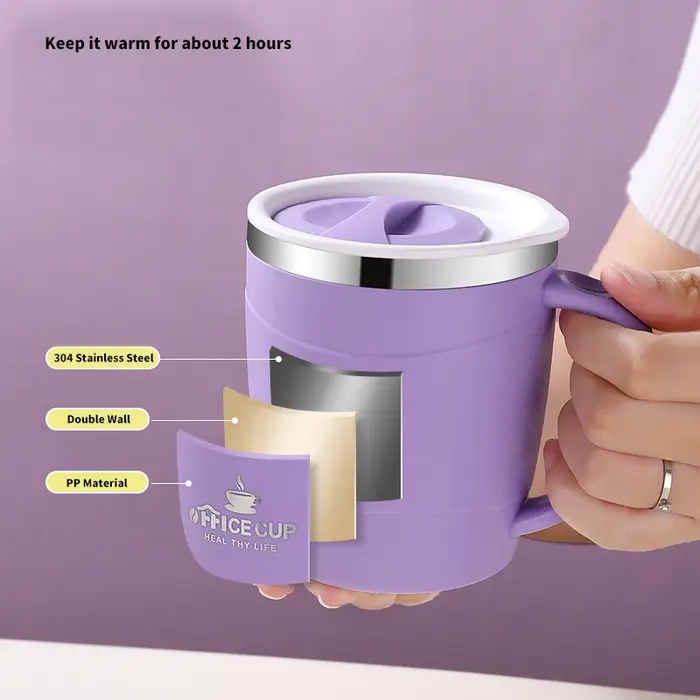Tasse à café au lait en acier inoxydable