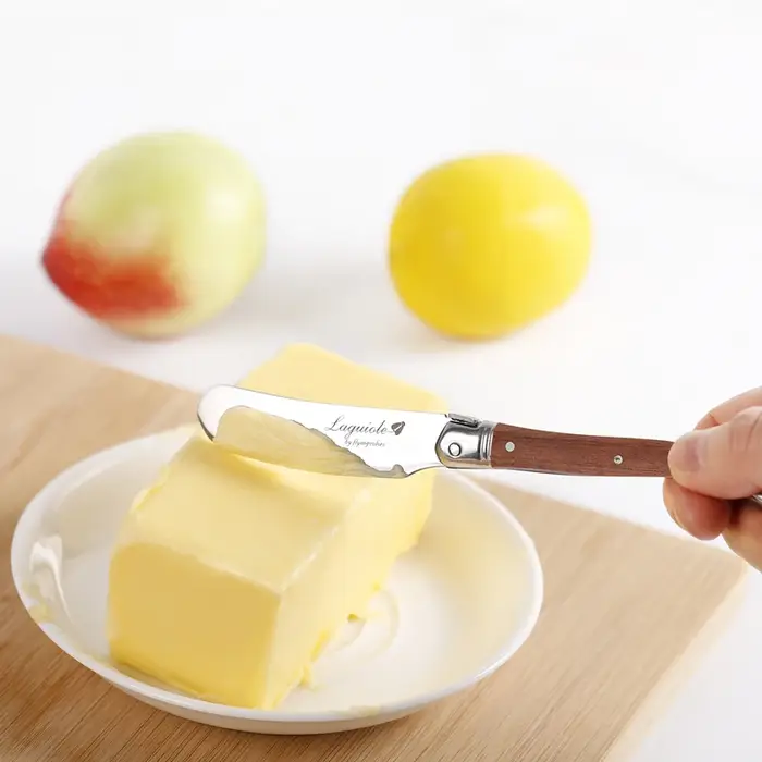 Couteaux à fromage de 6.25 pouces, manche en palissandre, couteau à beurre, épandeur de fromage, spa