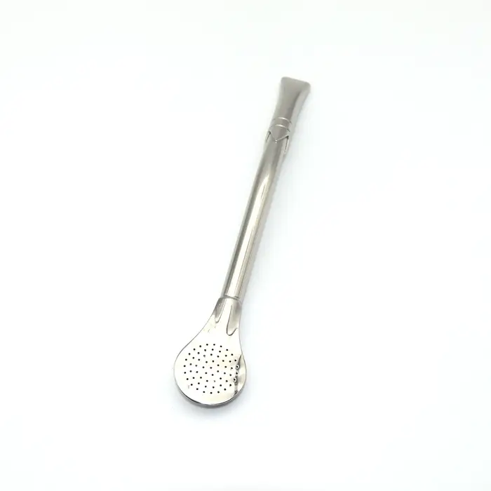 Nouveau Cuillère à paille en acier inoxydable 304, filtre à thé, Yerba Mate Bombilla, cuillères à ca