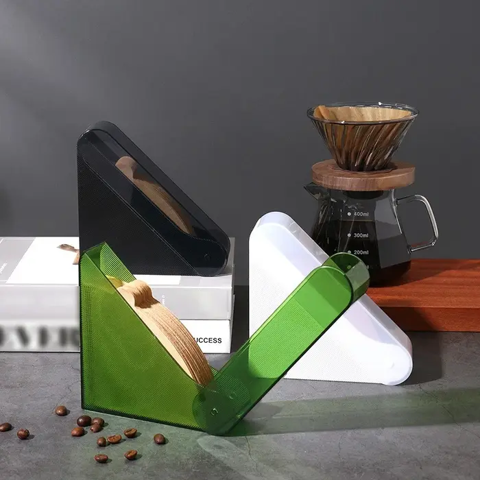 Boîte de support de papier filtre à café