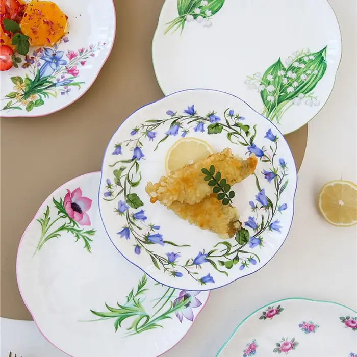 Sophia-Assiette Plate en Céramique