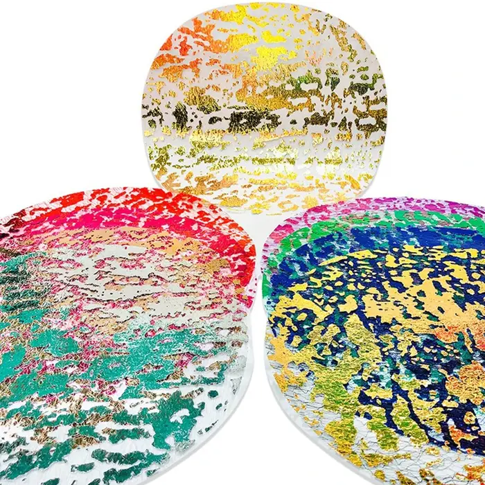 Ensemble de sets de table jetables en or
