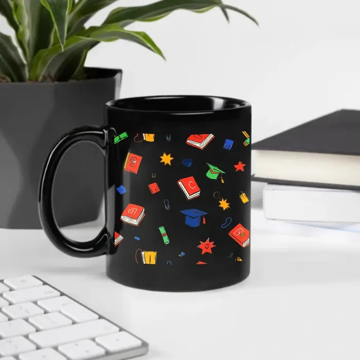 Tasse en céramique noire