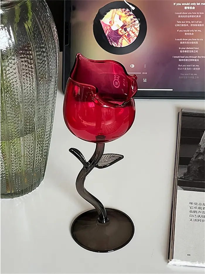 Grand verre à vin rouge monocouche