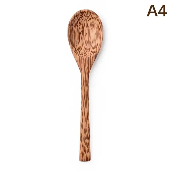 # Bol en noix de coco naturel fait main |   Vaisselle écologique avec fourchette et cuillère pour de