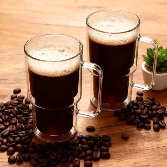 1/2/4 pièces-récipient de tasse en verre à haute teneur en borosilicate
