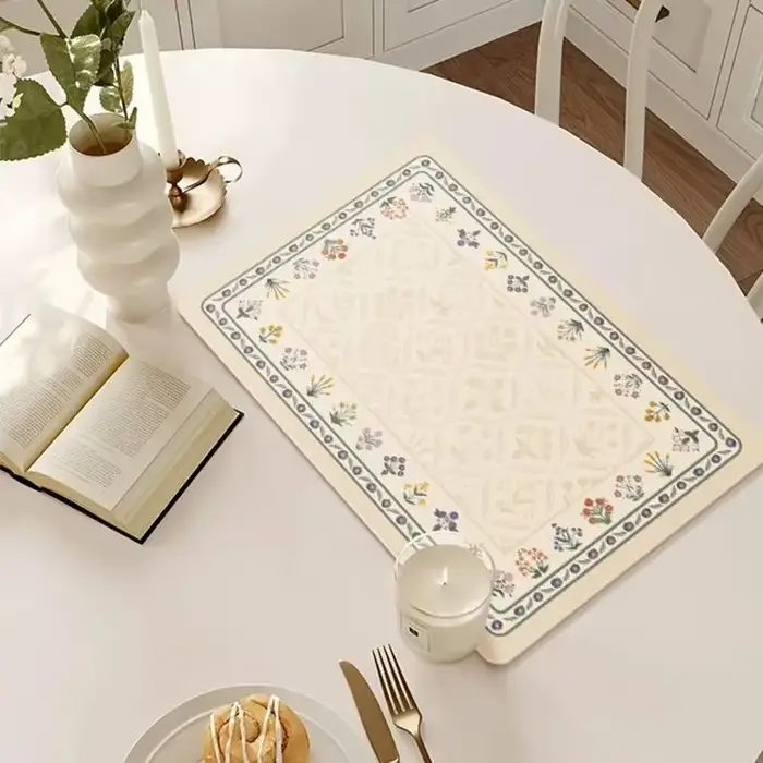 Ensemble de sets de table en PU de pays français – Tapis