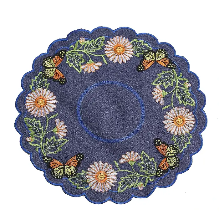 Polymères ronds en tissu pour table à manger de luxe