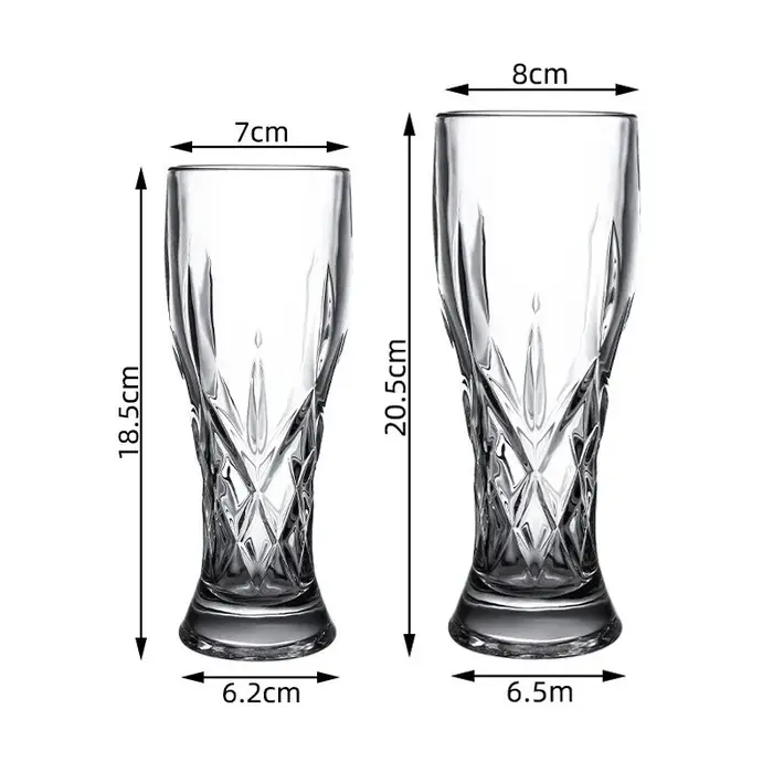 Verre à bière artisanal haut de gamme 330ml/500ml