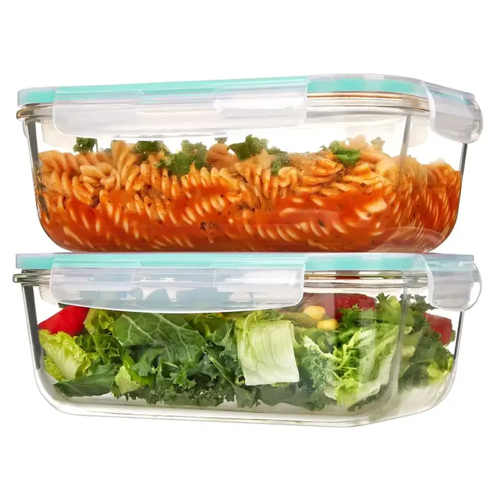 Boîtes de conservation alimentaire en verre