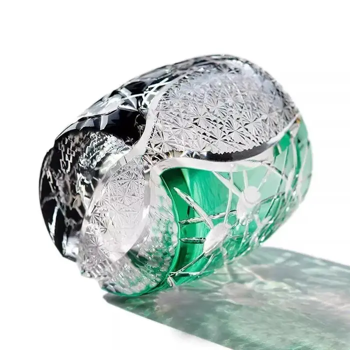 Japon Kagami planète Edo Kiriko verre à vin Starlight verres à whisky bloc de couleur sculpture à la main Art artisanat