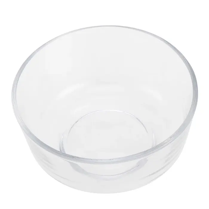 Bol en verre Transparent de 6 pouces, plat de service pour salade de fruits et desserts pour les ras
