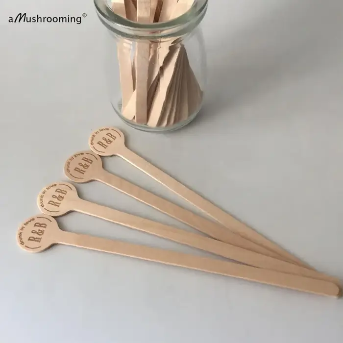 Agitateurs à café en bois personnalisés Drunk in Love