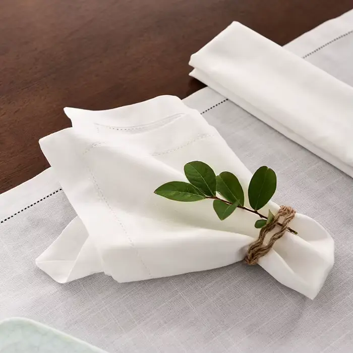 Ensemble de serviettes de table avec logo personnalisable de qualité supérieure