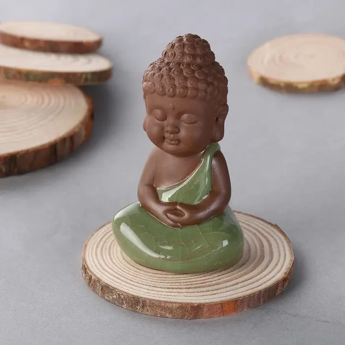 Sous-verres ronds en bois naturel