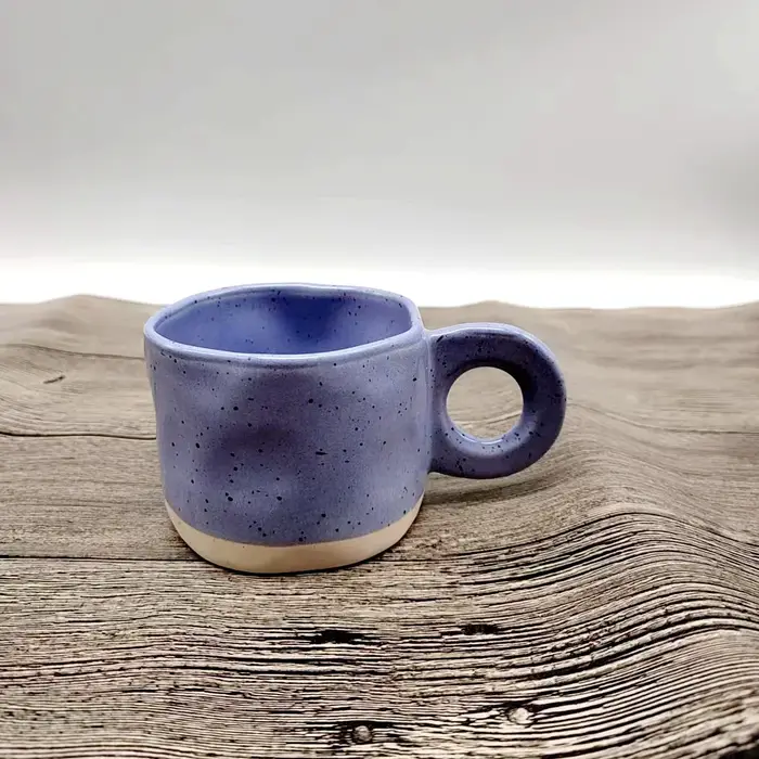 Tasse en céramique avec poignée en forme d'anneau, irrégulière, en porcelaine, style ins catoon, fai