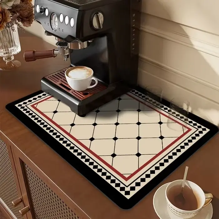Tapis de séchage de vaisselle antidérapant super absorbant, tapis pour égouttoir à vaisselle, access