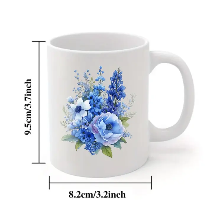 Tasse en céramique de conception florale