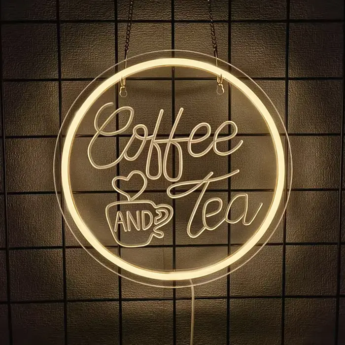 Enseignes au néon de la série café pour la décoration murale