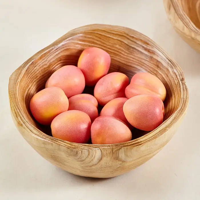 Bol à salade rustique en bois naturel