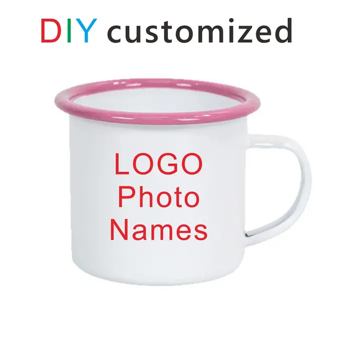 Tasse en métal émaillé personnalisée 350ML