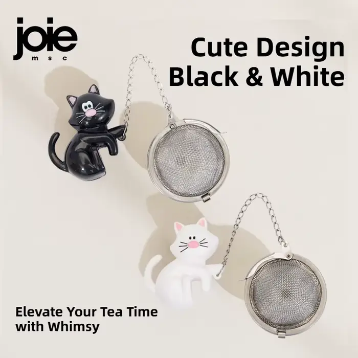 Joie infuseur à thé créatif sécurité sachet de thé filtre forme de chat mignon passoire à thé pour t