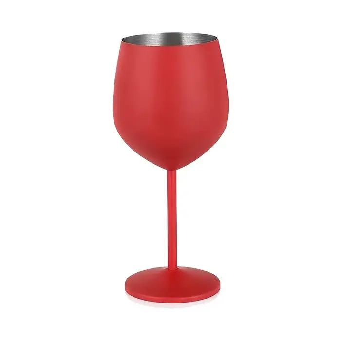 Verre à Cocktail en acier inoxydable de 500ML, verre à vin rouge, grand verre à Champagne en métal i