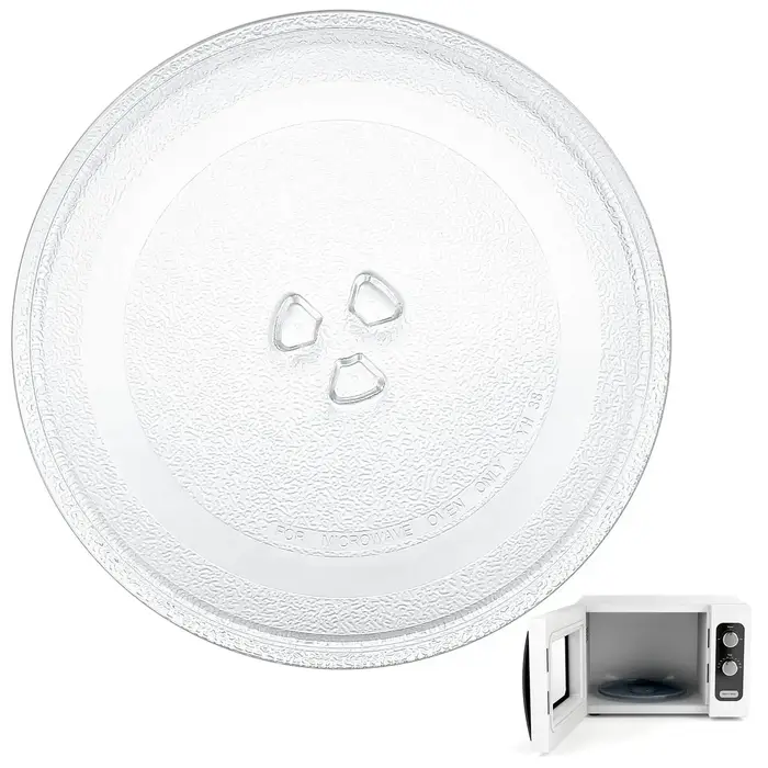 Plateau tournant en verre pour four à micro-ondes, 24.5cm, installation facile des accessoires