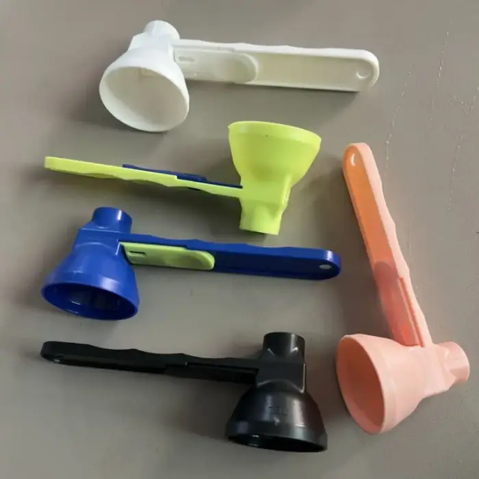 Flling cuillère à café entonnoir en plastique réutilisable