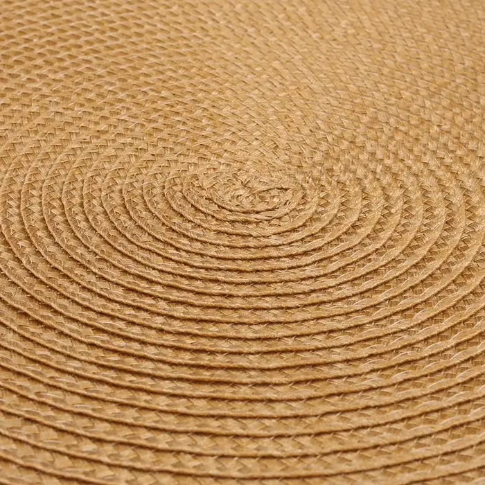 Ensemble de 12 tapis de Table rond tressé