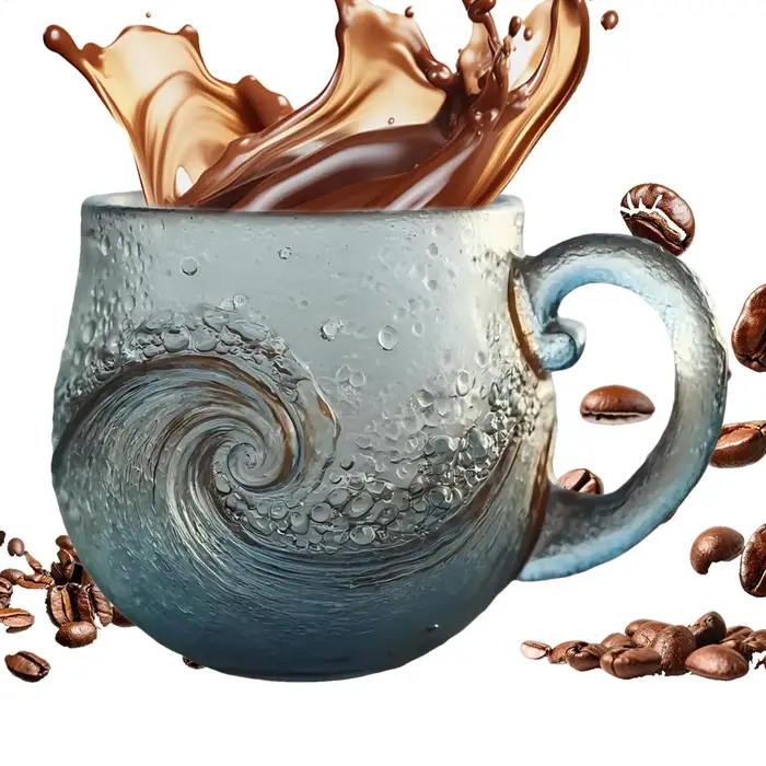 Tasse de vague d'océan tasses à café côtières
