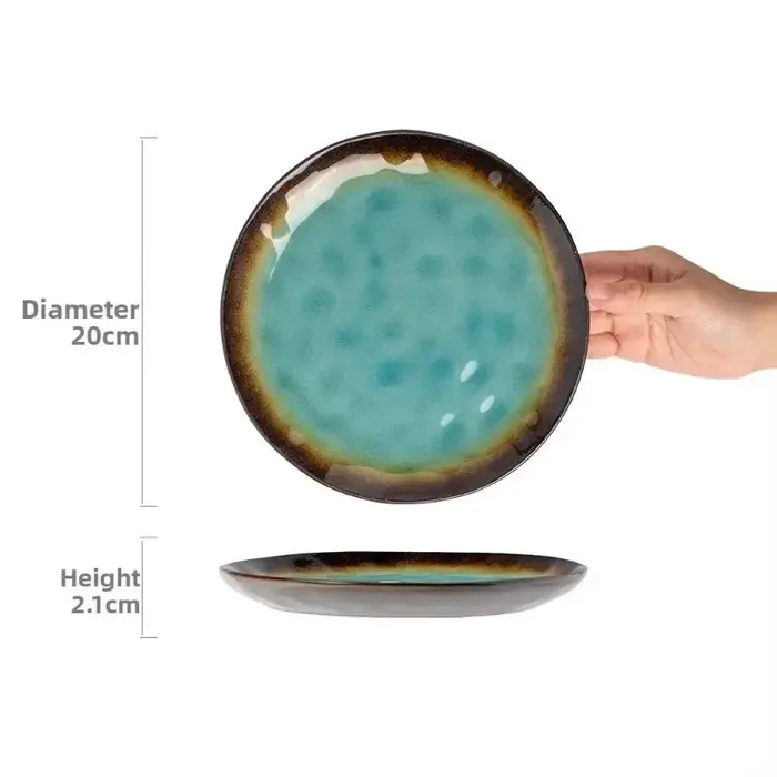 Assiette en céramique haut de gamme au design unique
