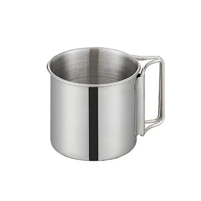 Tasses tasse à boisson ustensiles de cuisine de voyage tasse en acier inoxydable tasse touristique vaisselle extérieure tasse d'eau potable ustensiles de pique-nique tasse de Camping