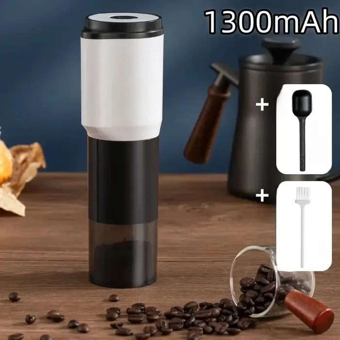 Moulin à café électrique portatif, broyeur à haute précision, réglage de la finesse de la poudre, chargement USB, adapté pour moudre les grains de café