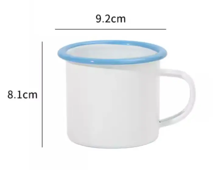 Tasse en métal émaillé personnalisée 350ML