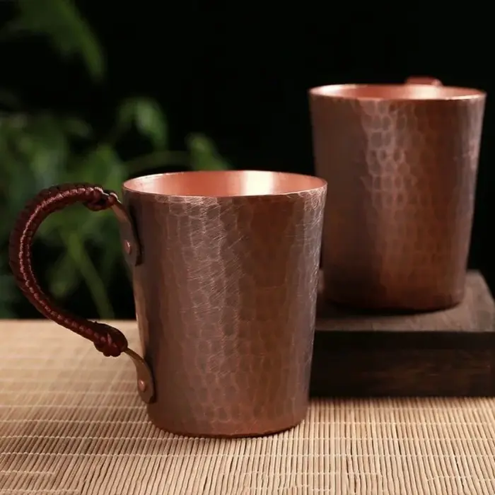 Tasse à café Vintage en cuivre pur