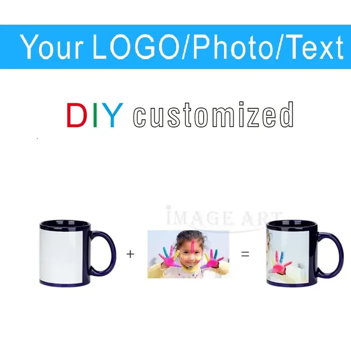Tasse en céramique noire de 350ML