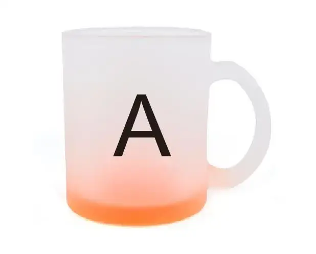 Couleurs dégradées de tasse en verre pour jus d'eau froide 325ML 11oz bricolage personnalisé