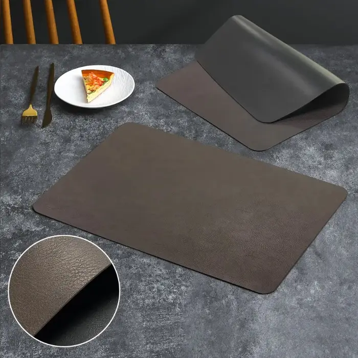 Napperon de luxe en cuir imperméable