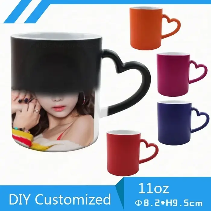 Tasse Magique Personnalisable DIY 350ML – Impression par Transfert à l'Eau Chaude