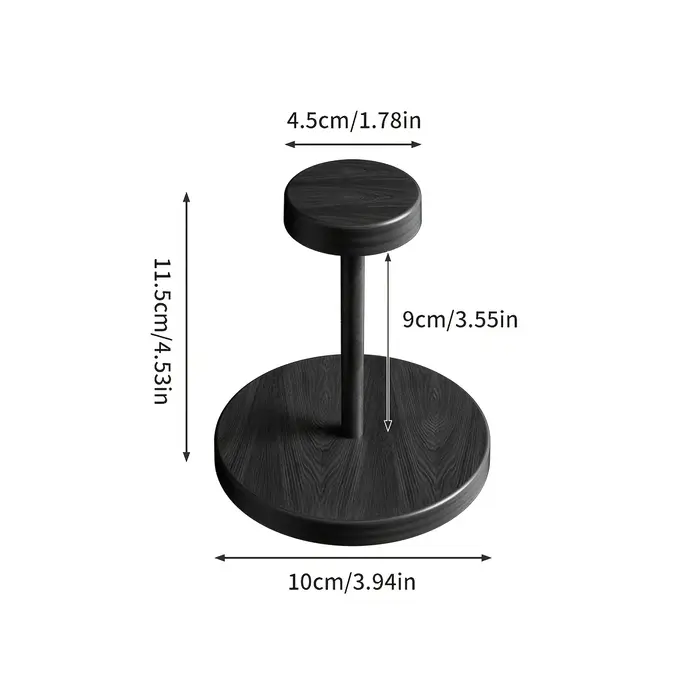Support en bois couleur noyer pour gobelets jetables, idéal pour les coins café domestiques, les cuisines et les petits comptoirs de bar