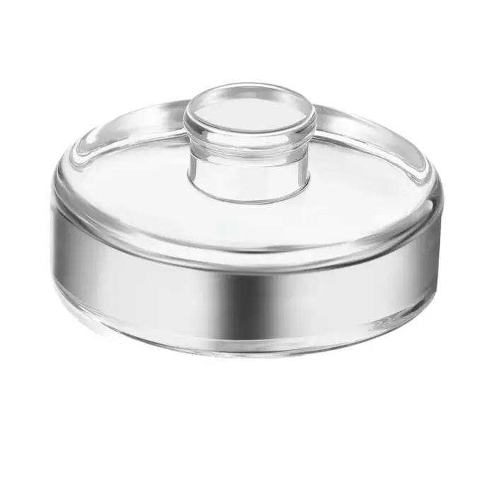 Poids en verre fermenté transparent avec poignée