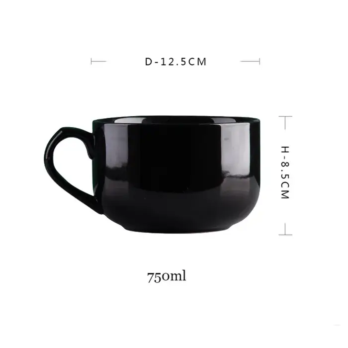 Tasse à café en céramique de grande capacité